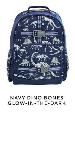 Mackenzie Navy Dino Bones Glow-in-the-Dark Backpack