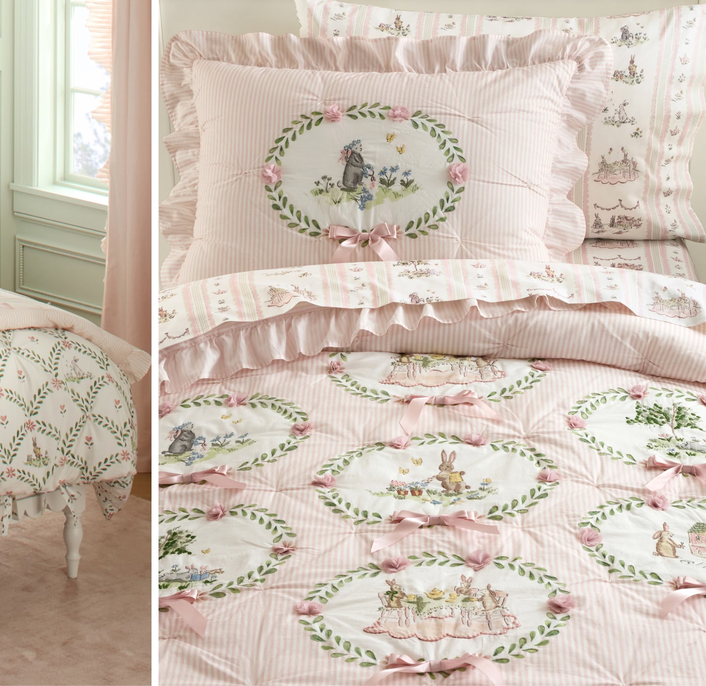 Riley Sheehey Oxford Stripe Quilt & Shams