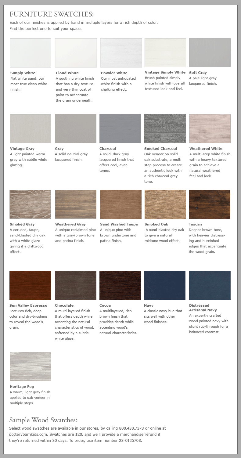 Furniture Swatches