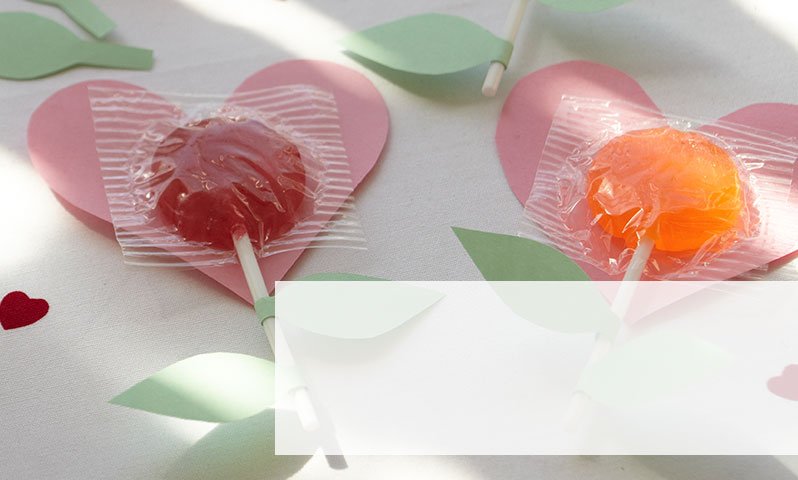 Blooming Heart Lollipops