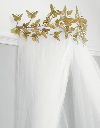 Monique Lhuillier Butterfly Cornet And Sheers