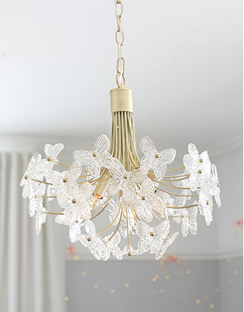 Monique Lhuillier Crystal Butterfly Flushmount