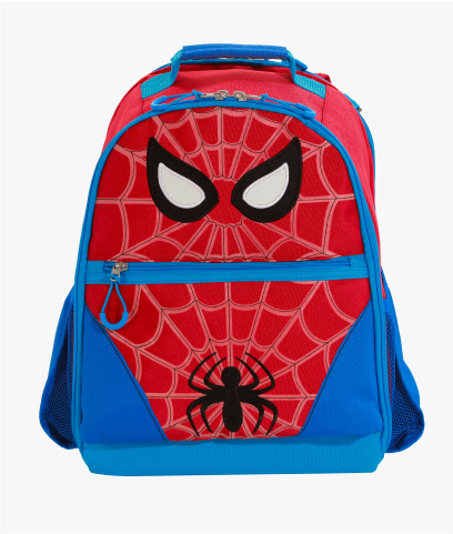 Front-facing image of Mackenzie Adaptive Backpack in Marvel's Spider-Man print.
