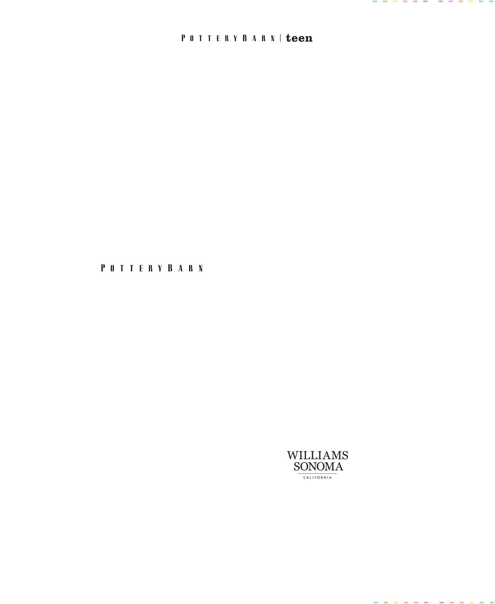 FLOUR SHOP at Pottery Barn Teen, Pottery Barn, anad West Elm