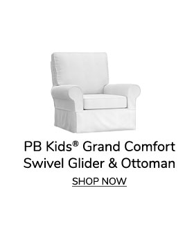 PB Kids&reg; Grand Comfort Swivel Glider & Ottoman