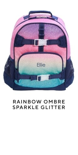 Mackenzie Rainbow Ombre Sparkle Glitter Backpack