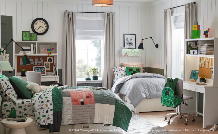 Quilts Minecraft TM Bedroom Pottery Barn Kids