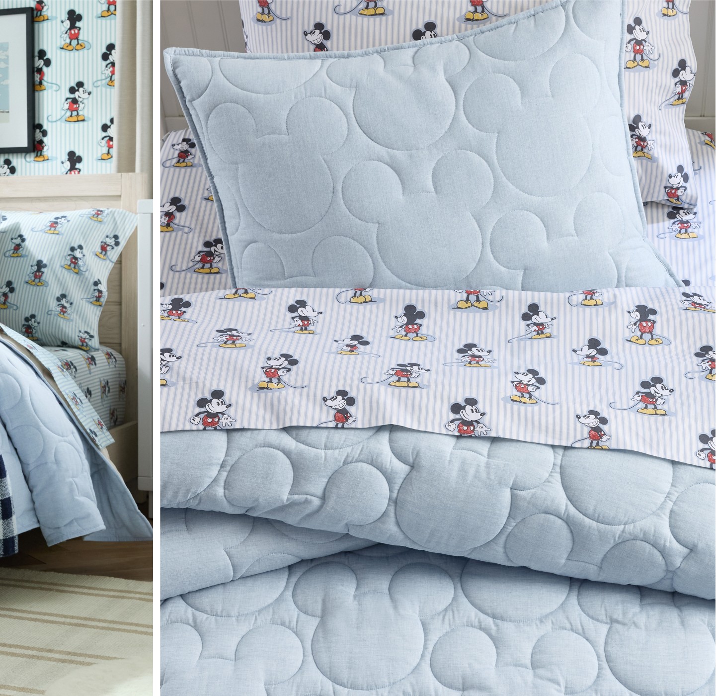 Disney Home x Sanderson Mickey Mouse Reversible Quilt & Shams
