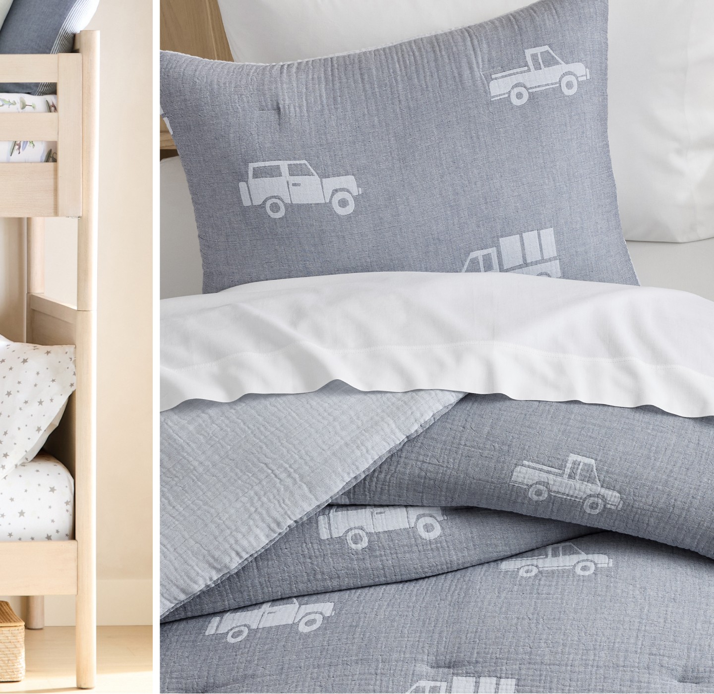 Reversible Dino Comforter & Shams
