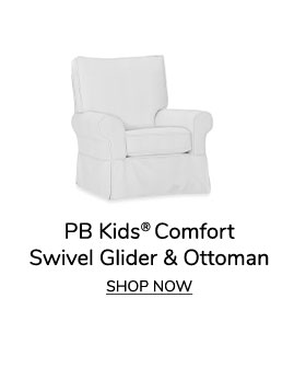 PB Kids® Comfort Swivel Glider & Ottoman