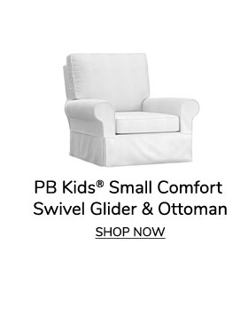 PB Kids® Small Comfort Swivel Glider & Ottoman