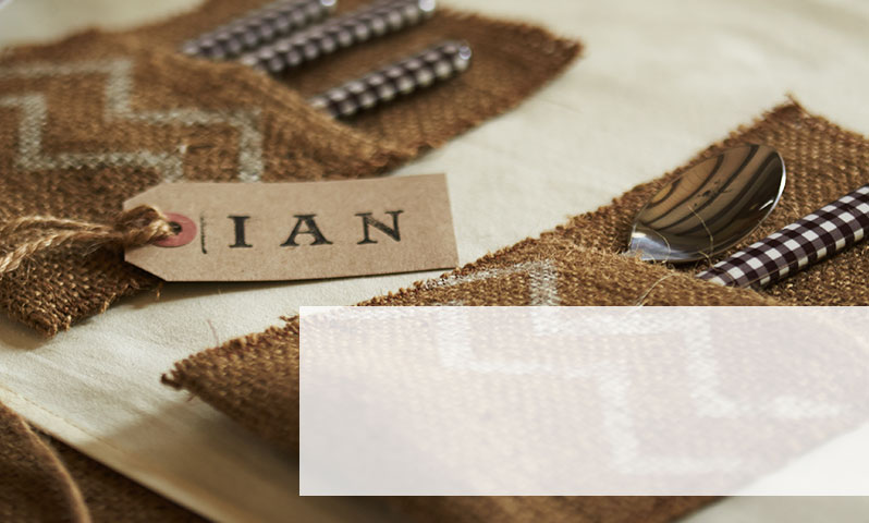 Chevron Utensil Pocket