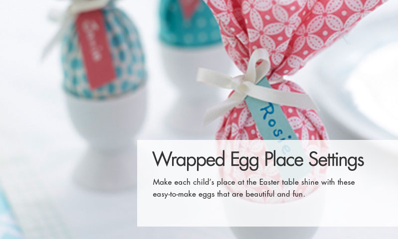 Wrapped Egg Place Settings