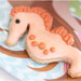 Coconut Glazed Seahorse Cookies
