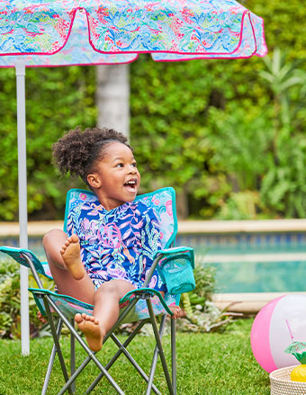 Lilly Pulitzer Unicorn In Bloom Freeport Chair