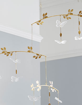 Monique Lhuillier Crystal Vine Butterfly Mobile