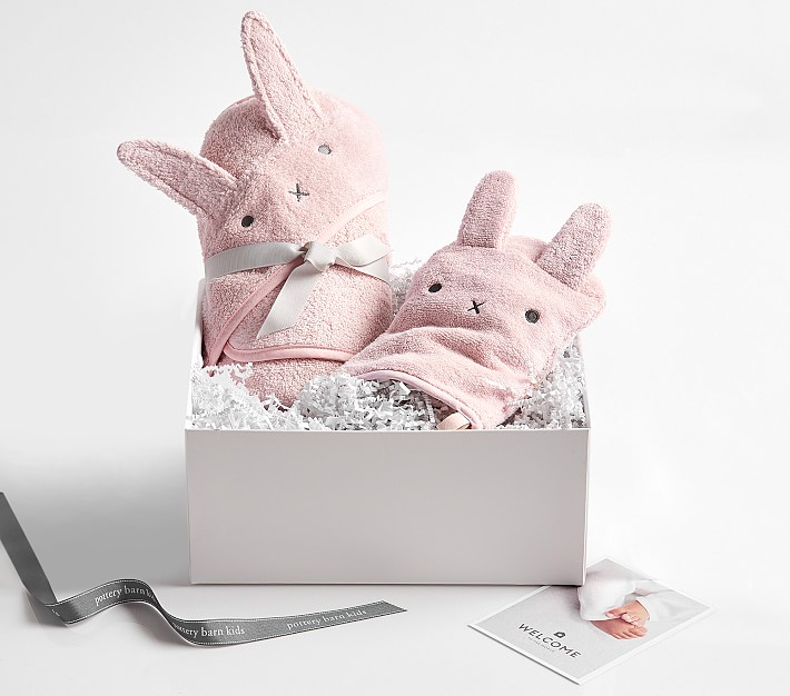 bunny bath time gift set