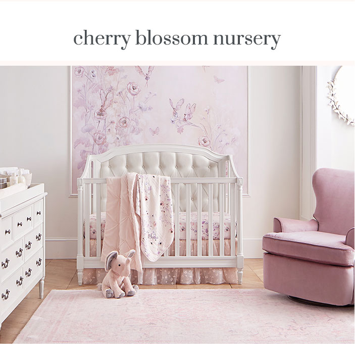 Cherry blossom crib sales set