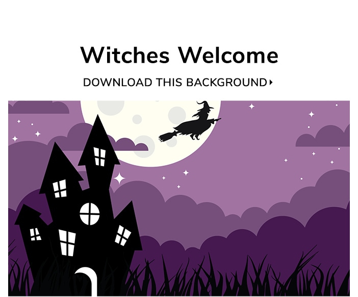 Witches Welcome Halloween Background