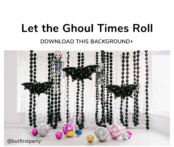 Let The Ghoul Times Roll Halloween Background