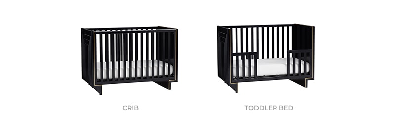Art Deco Crib + Toddler Conversion Kit