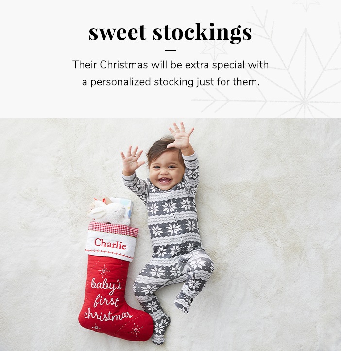 baby boy first christmas stocking