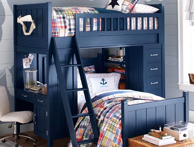 Navy bunk bed