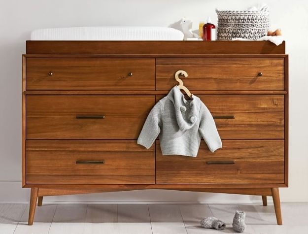 mid-century modern changing table