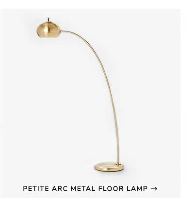 Petite Arc Metal Floor Lamp