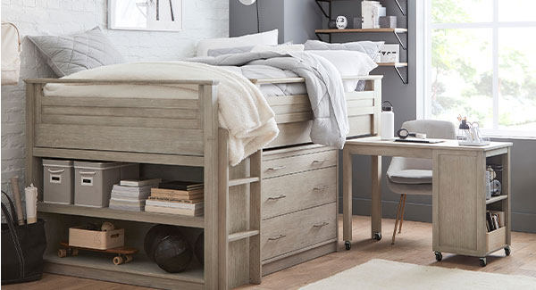 pottery barn teens bed