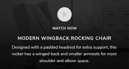 Modern Wingback Rocking Chair