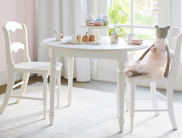 White finley play table 