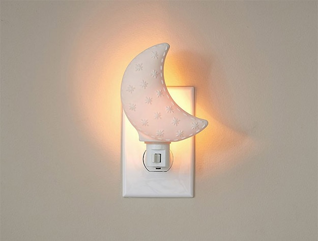 Moon themed Ceramic Moon Nightlight.