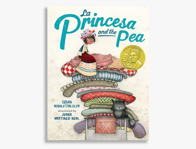 Cover of La Princesa and the Pea bilingual children’s book by Susan Middleton Elya.