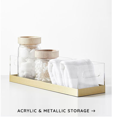 Acrylic & Metallic Storage