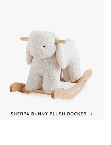 Sherpa Bunny Plush Rocker