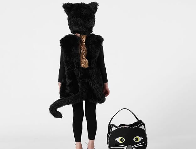 Girl in cat costume