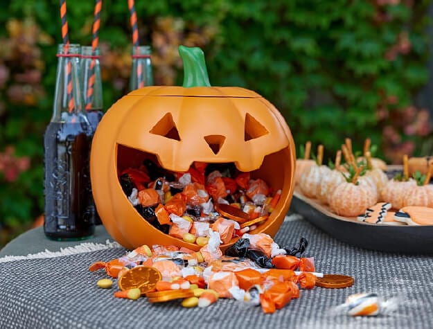 Pumpkin candy jar