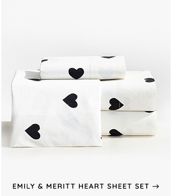 Emily & Meritt Heart Sheet Set