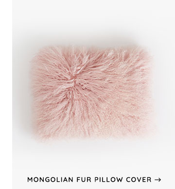 Mongolian Fur Pillow Cover