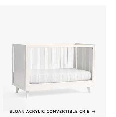 Sloan Acrylic Convertible Crib