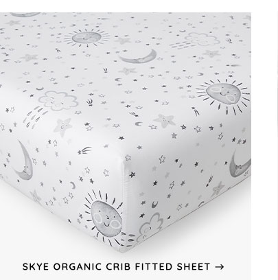 Skye Organic Crib Fitted Sheet