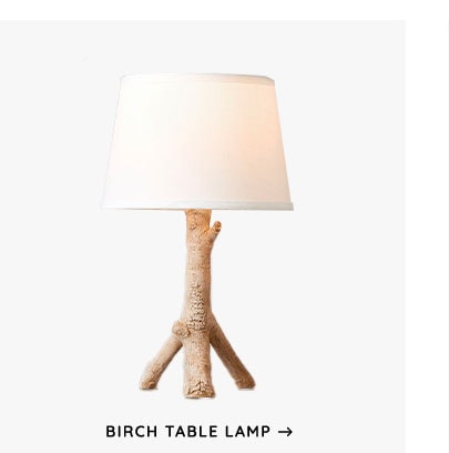 Birch Table Lamp