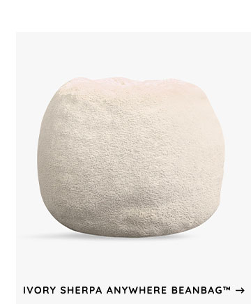 Ivory Sherpa Anywhere Beanbag™