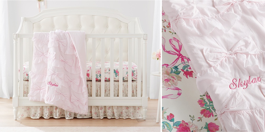 LoveShackFancy Bow Baby Bedding