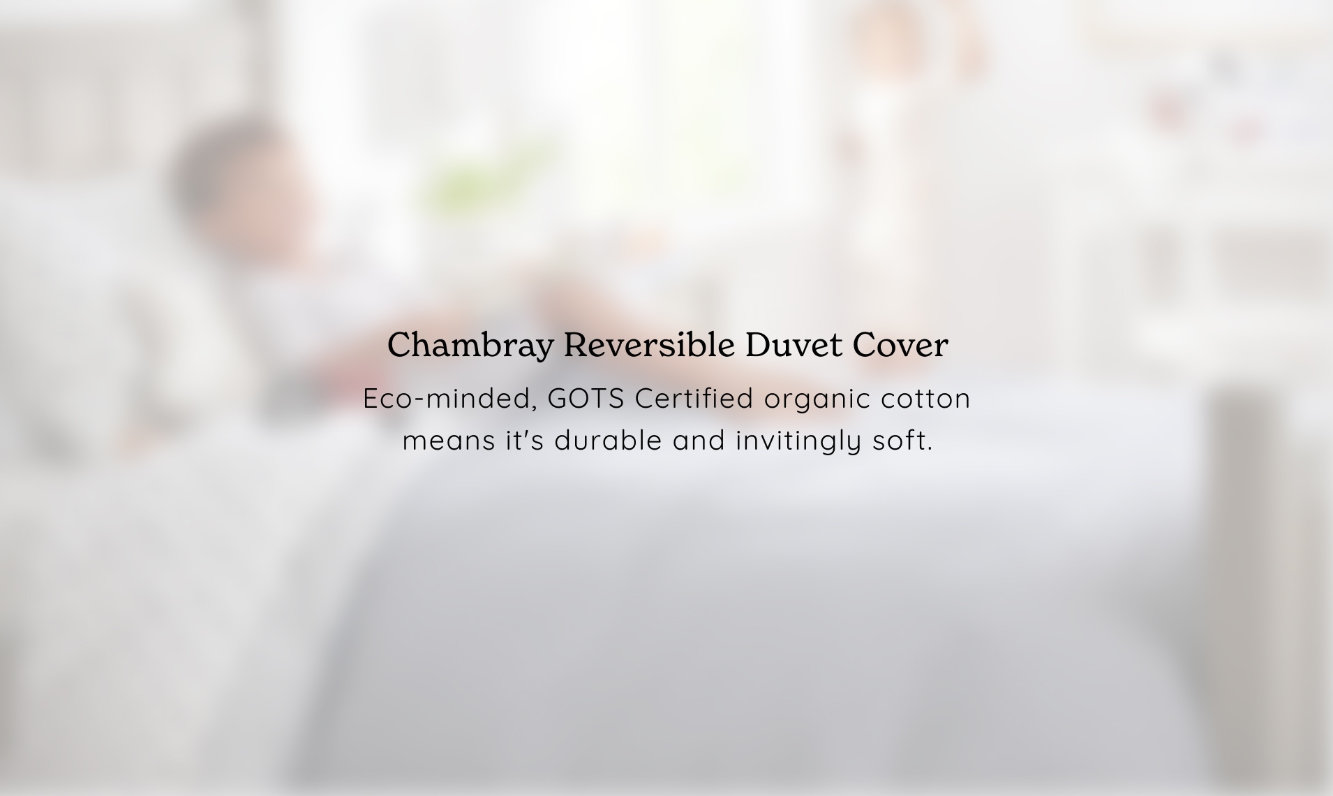 Chambray Reversible Duvet Cover