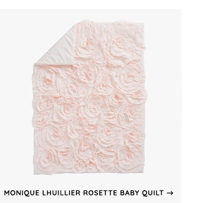 Monique Lhuillier Rosette Baby Quilt