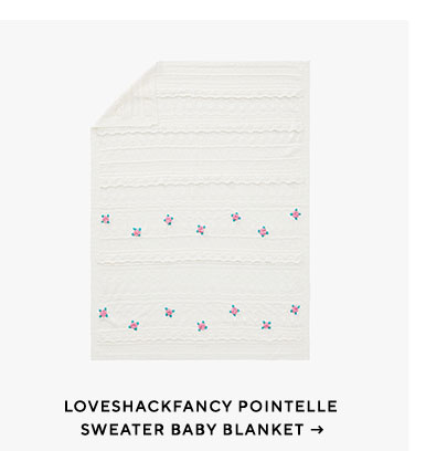 Loveshackfancy Pointelle Sweater Baby Blanket