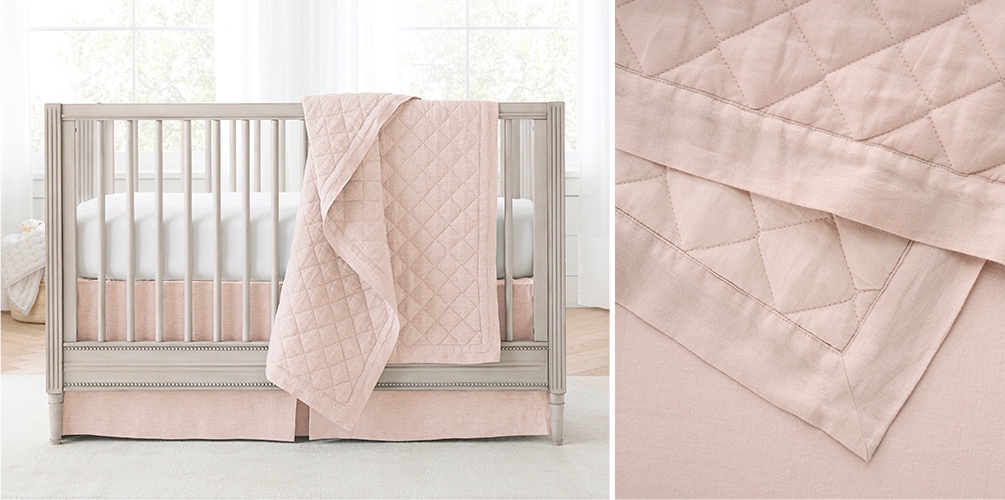 Pottery barn hot sale crib sheets girl