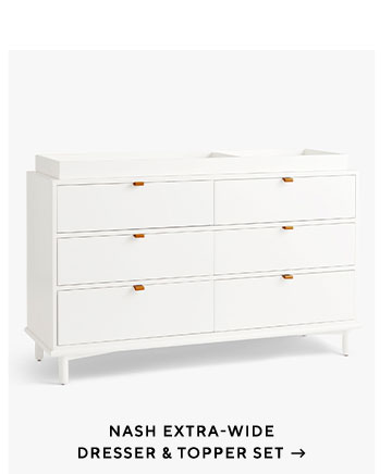 Nash Extra-Wide Dresser & Topper Set